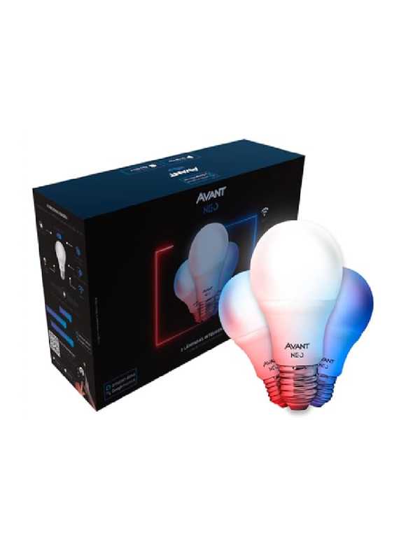Kit 3 lâmpadas inteligentes Avant